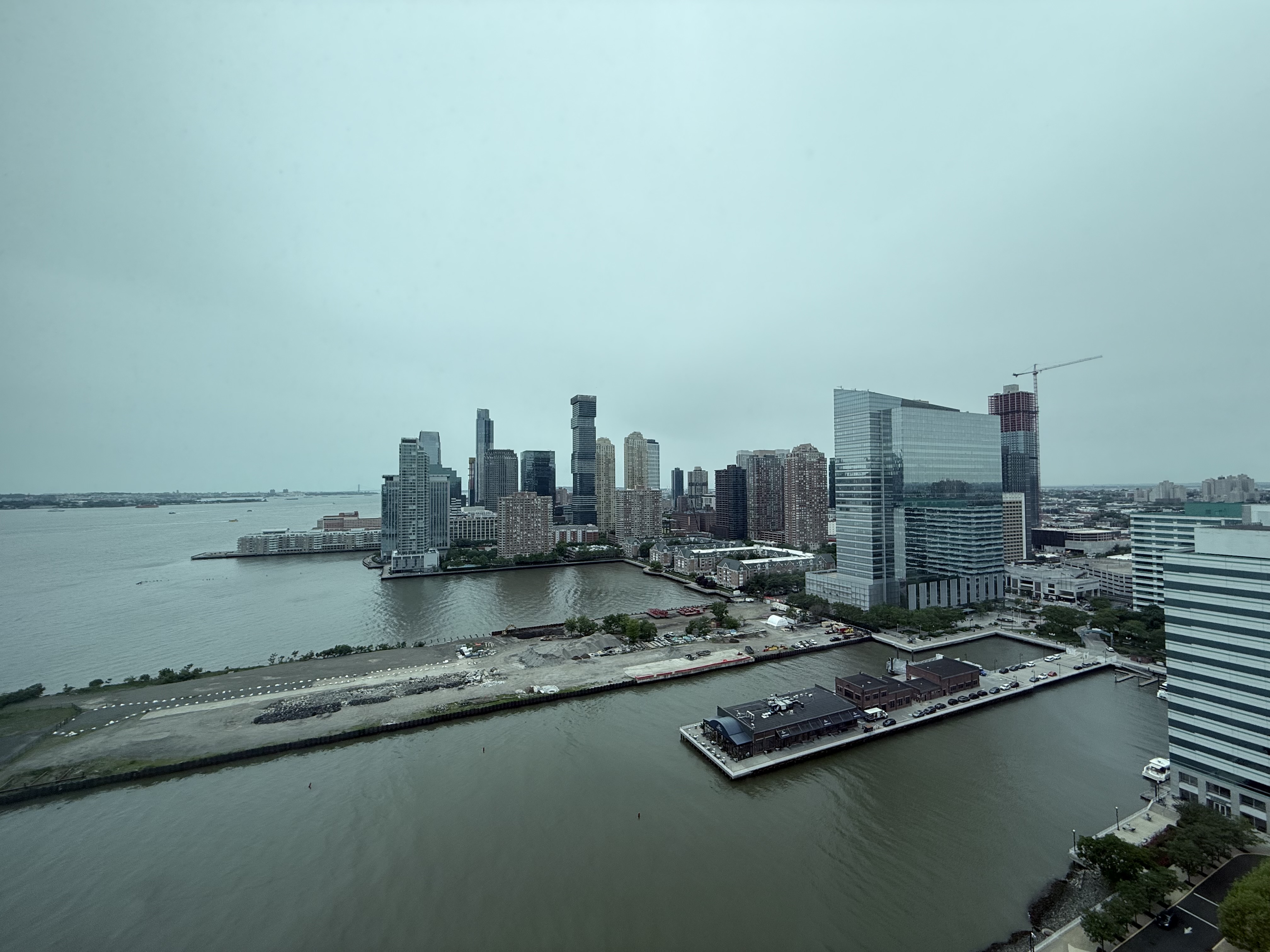 Manhattan skyline from Jersey City apartment