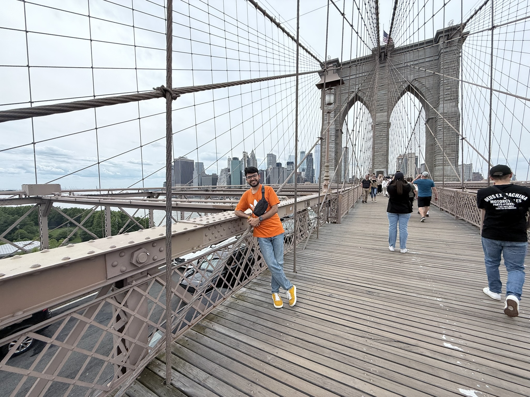 On the Brooklyn Bridge