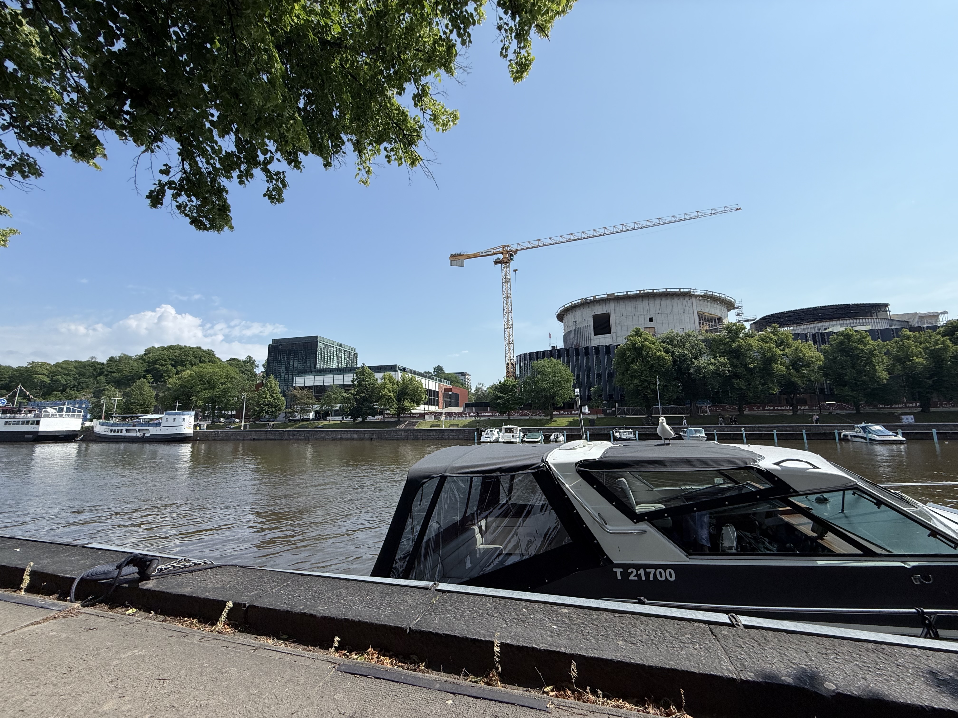 The view of the river at Turku