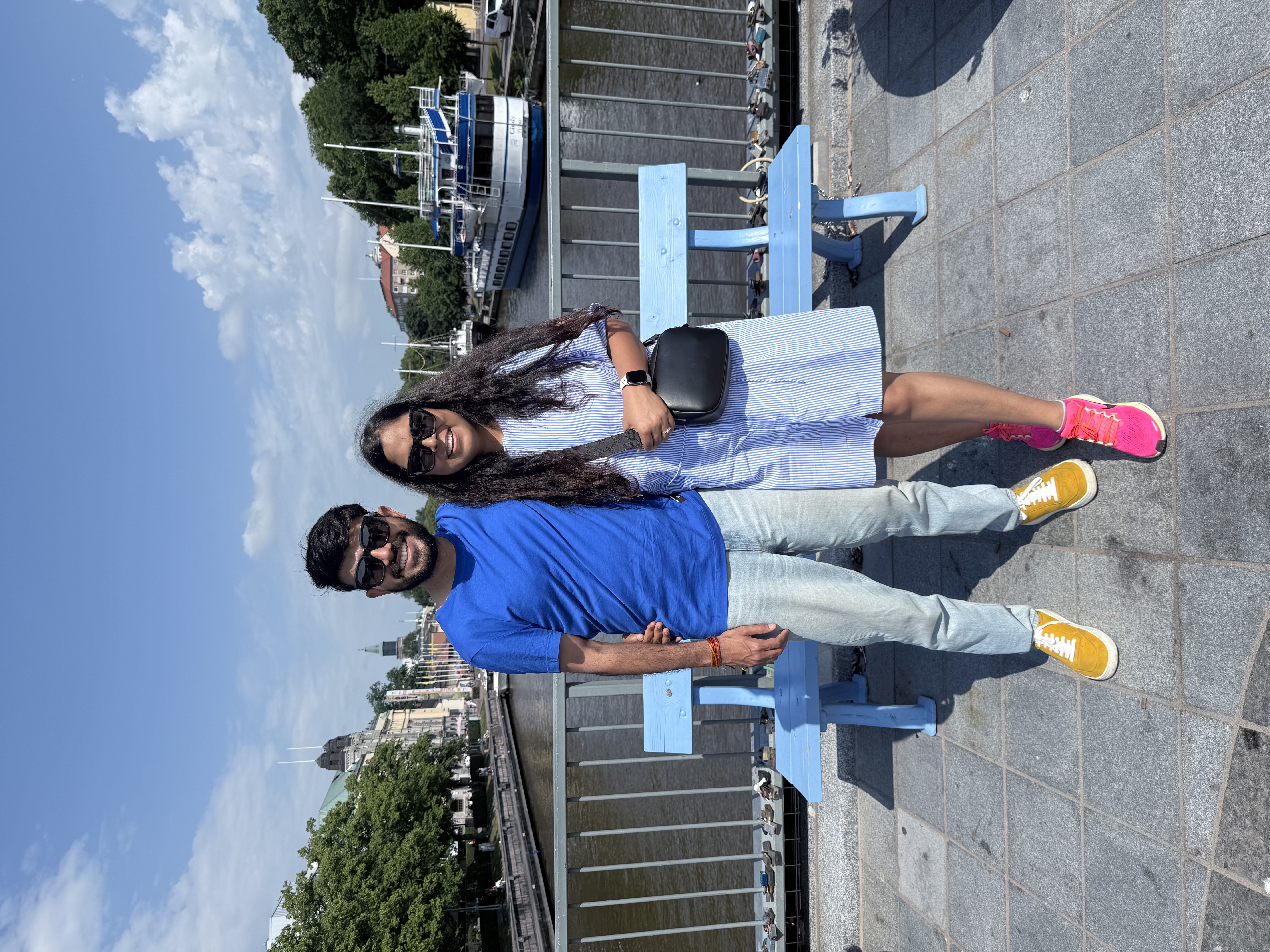 On the bridge