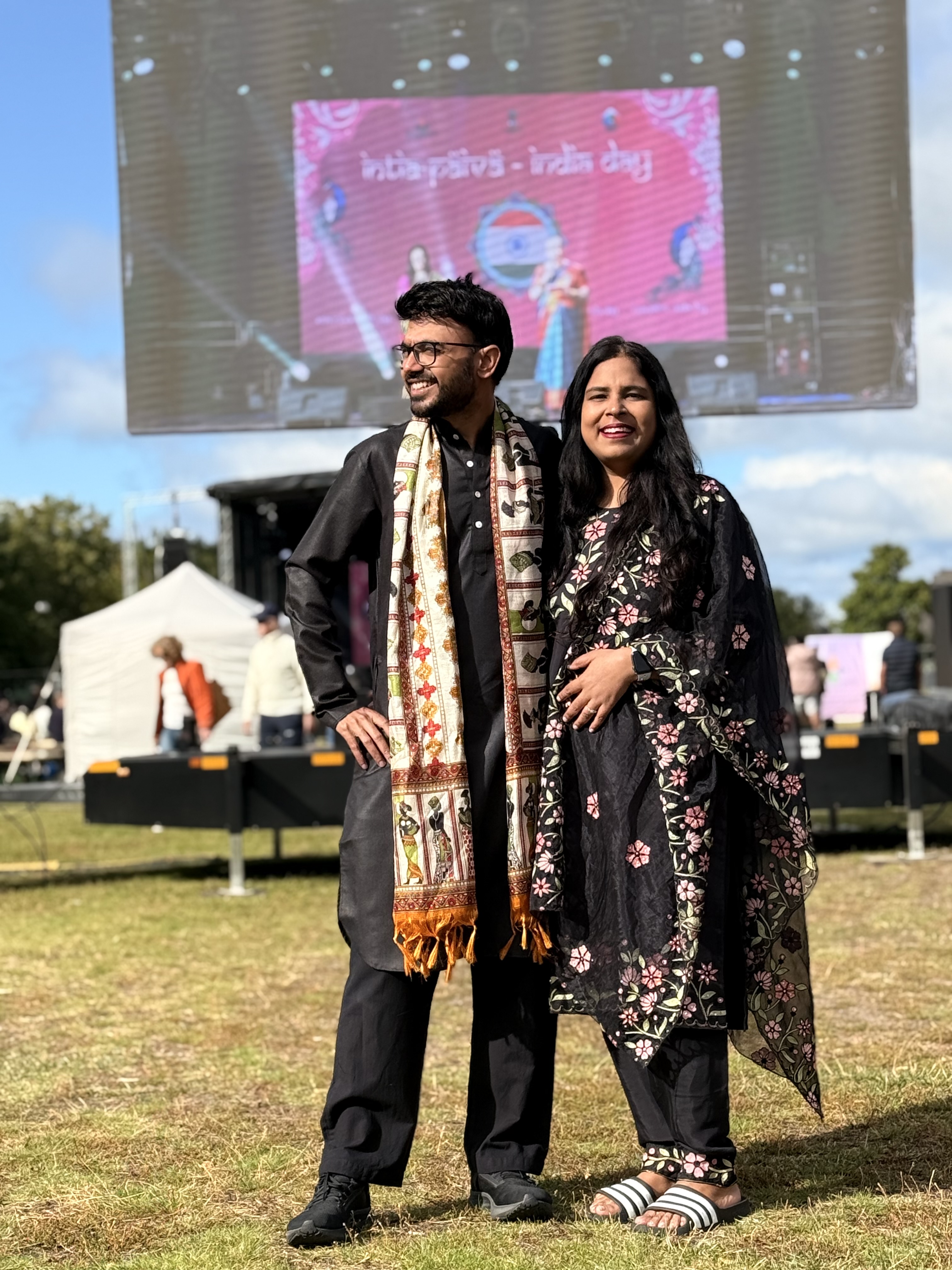 Posing at India Day