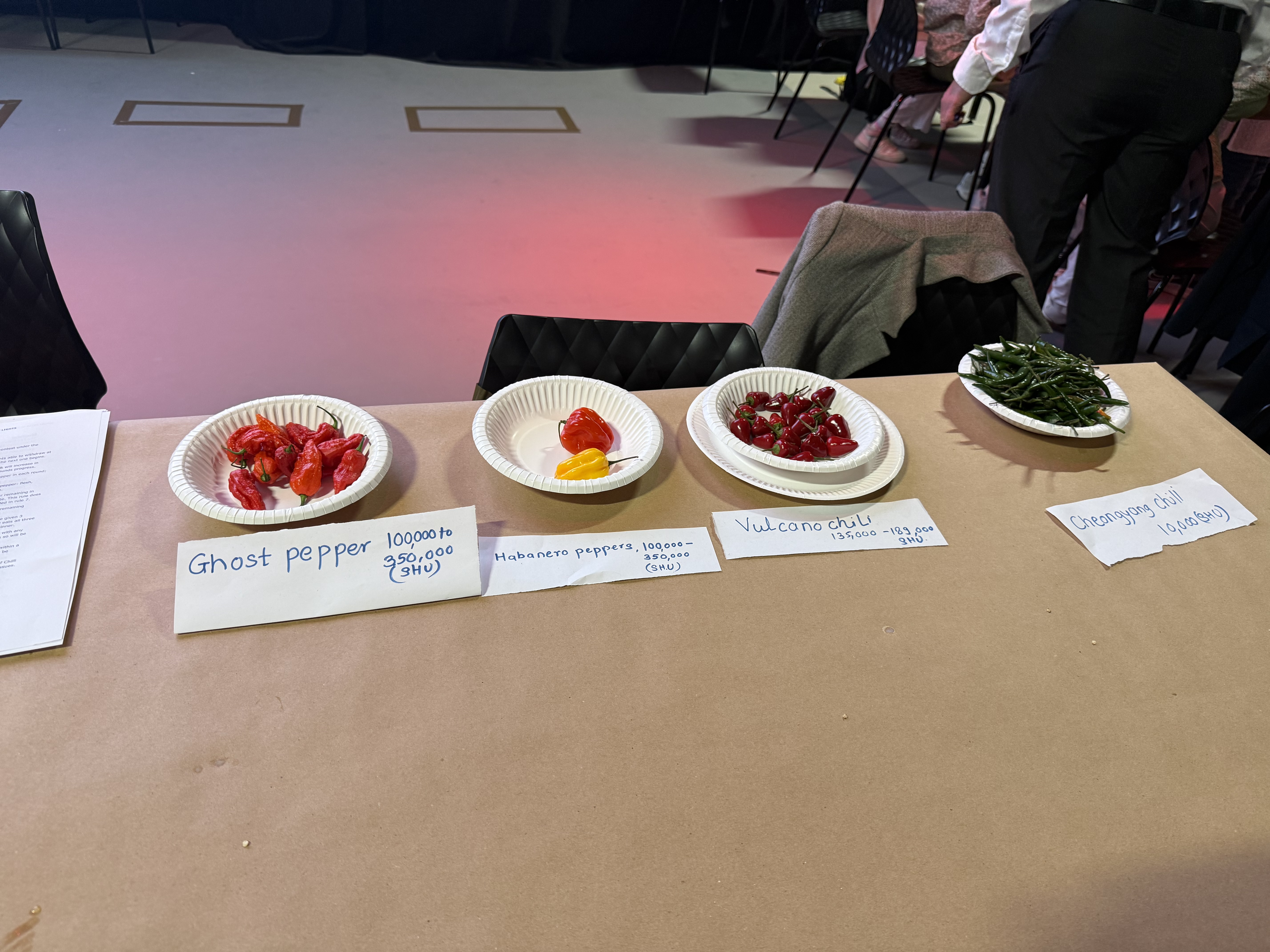 Spice eating competition