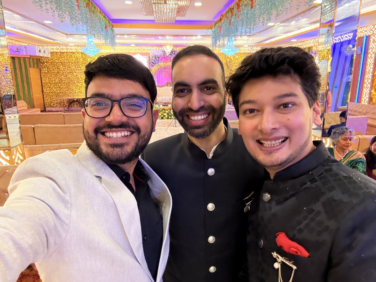 A selfie from a party