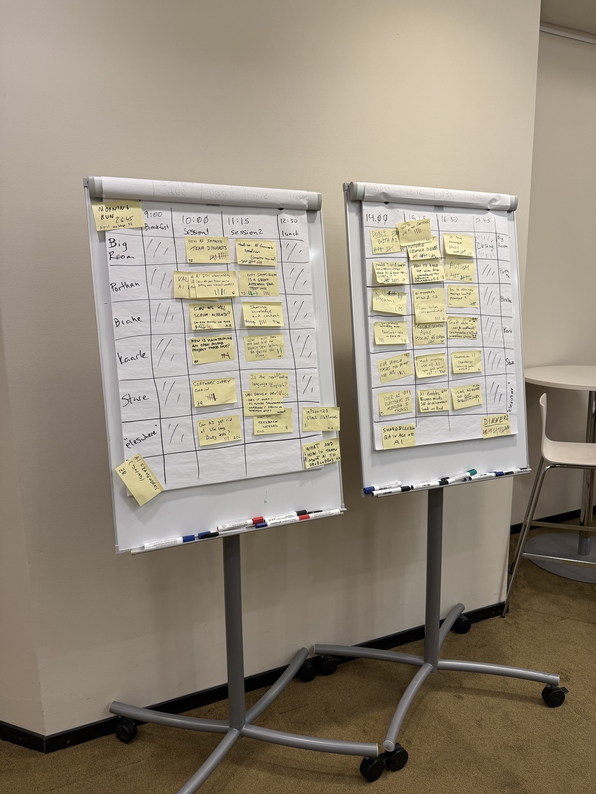 The final-ish schedule