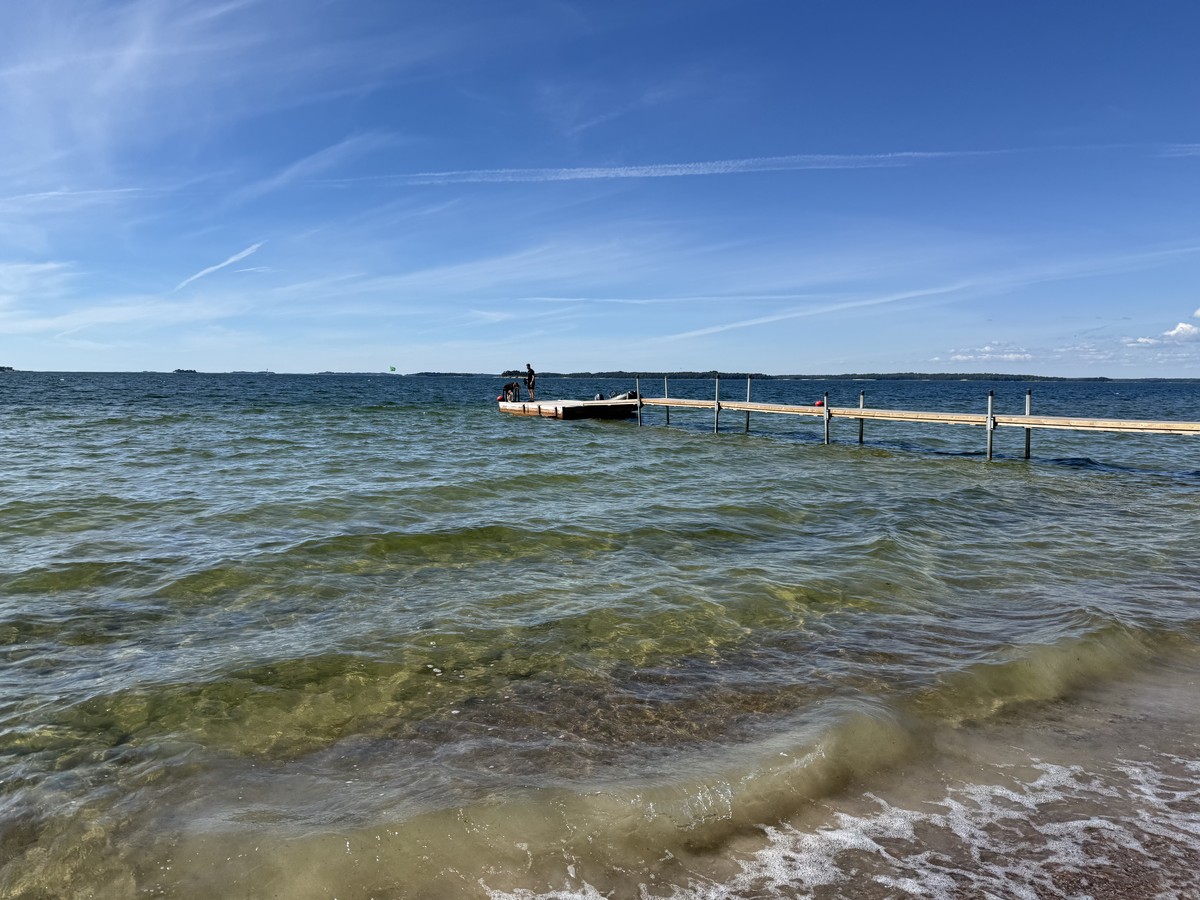 The beach