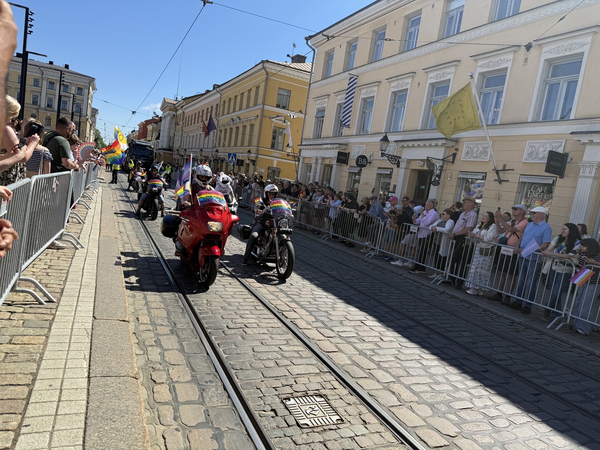 The parade starts