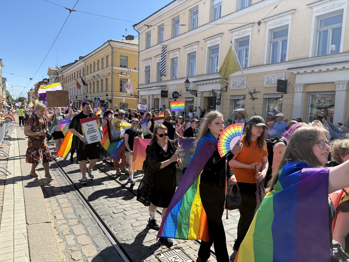The parade continues