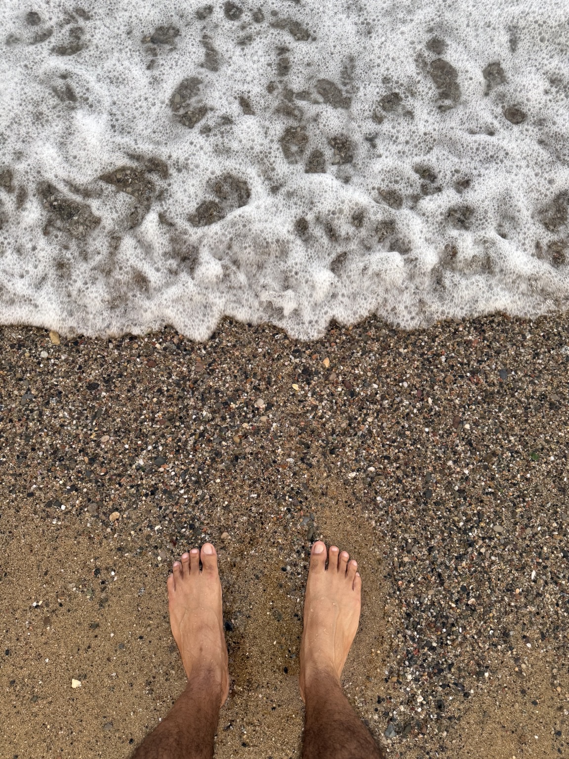 My feet on the beach