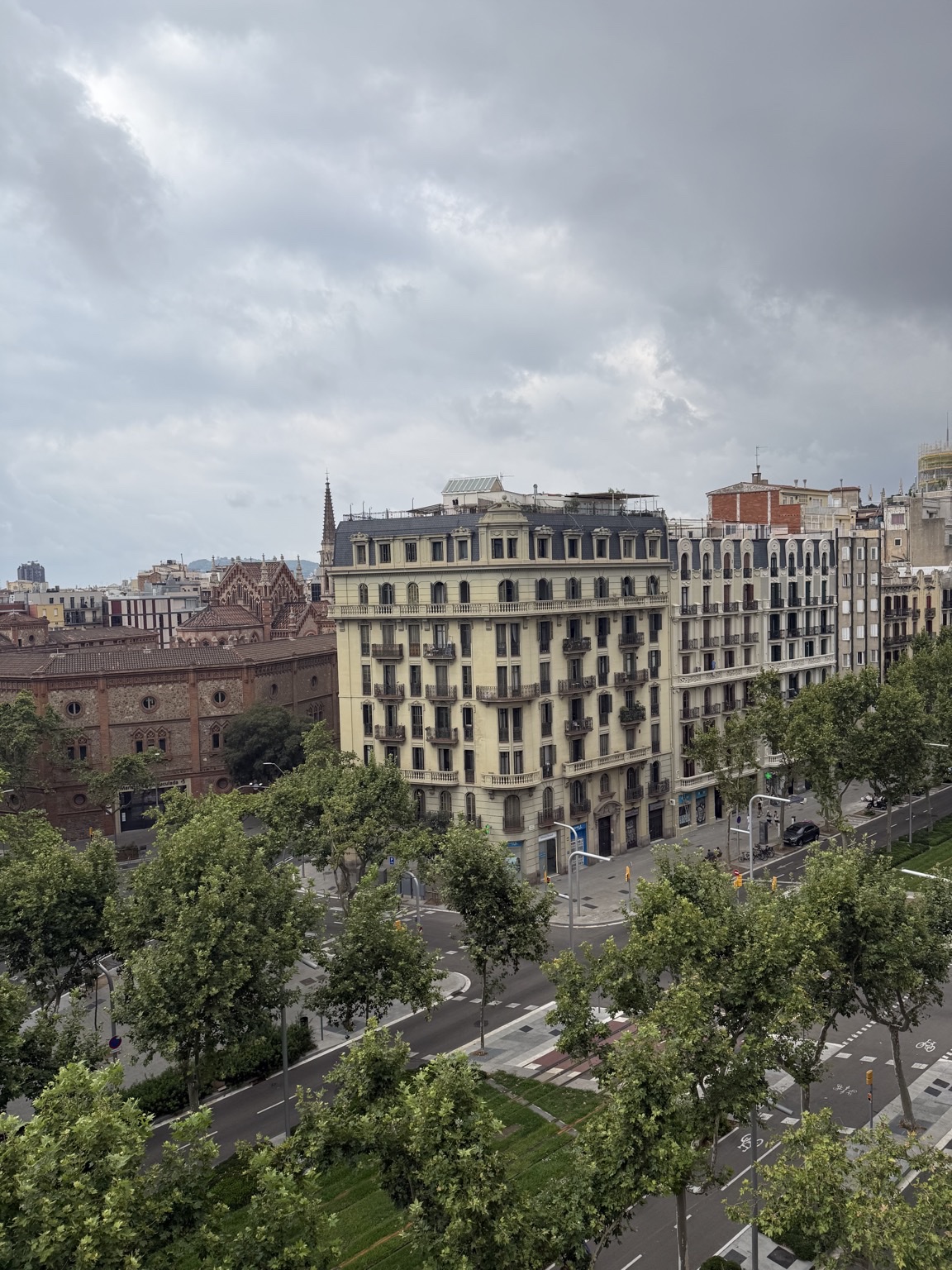 The view from the terrace