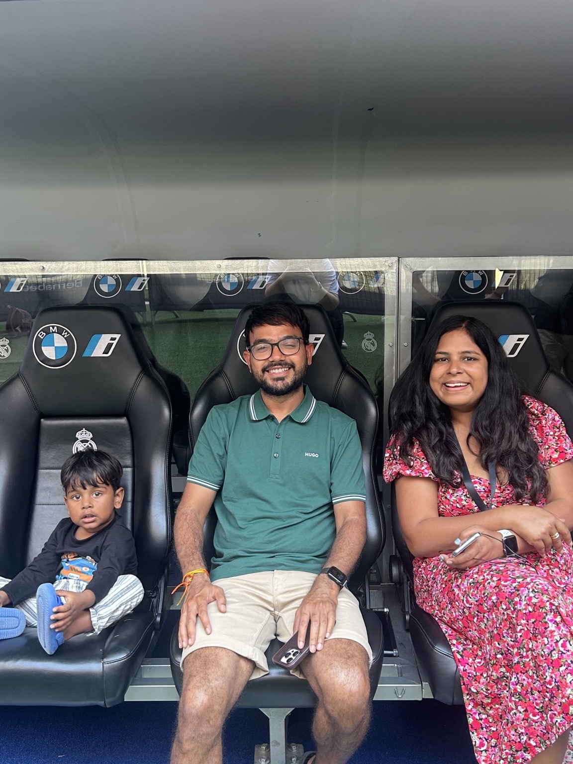 At the ground
